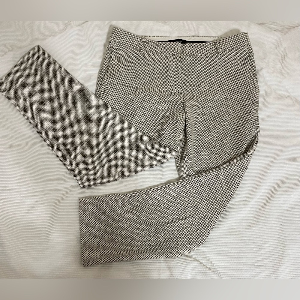 Ann Taylor Black and White Straight Leg Pants